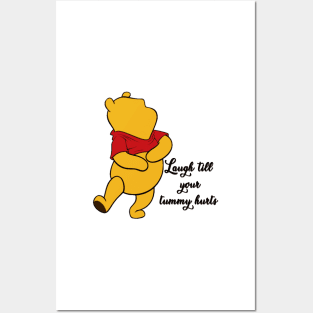 Anthropomorphic Teddy Bear Laughing Posters and Art